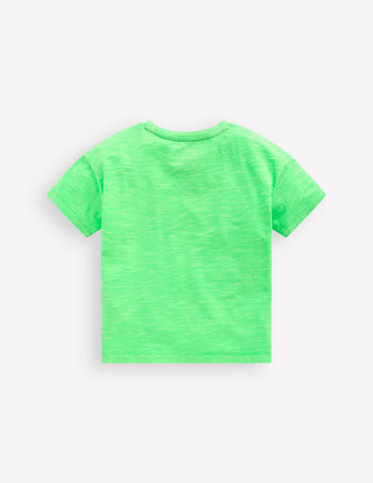 Relaxed Neon T-shirt-Green Neon