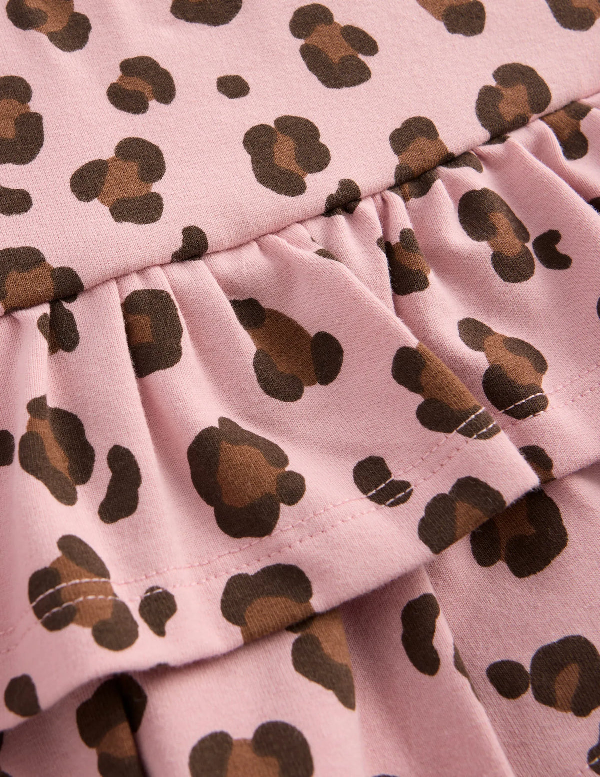 Frill Jersey Skort-Pink Leopard