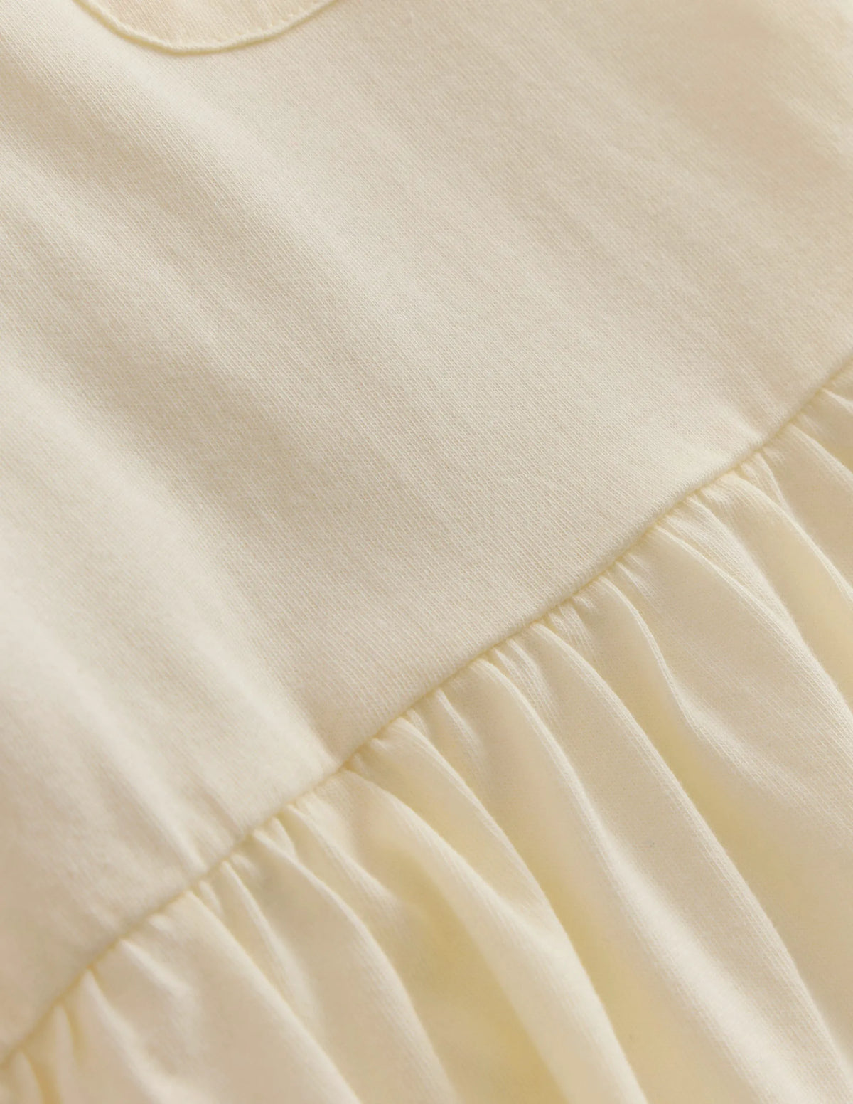 Short Sleeve Peplum Top-Soft Ivory
