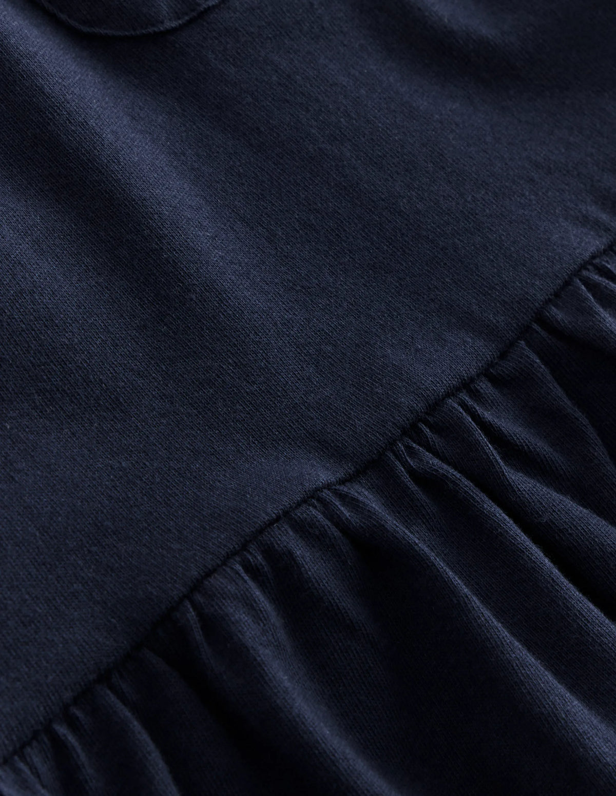 Short Sleeve Peplum Top-Navy Blazer (19-3923 TCX)