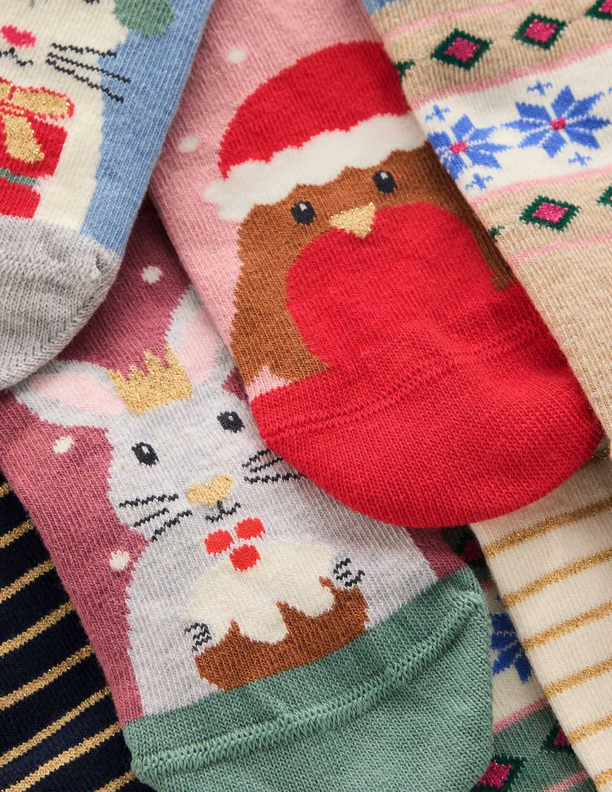 7-pack Socks-Festive animals