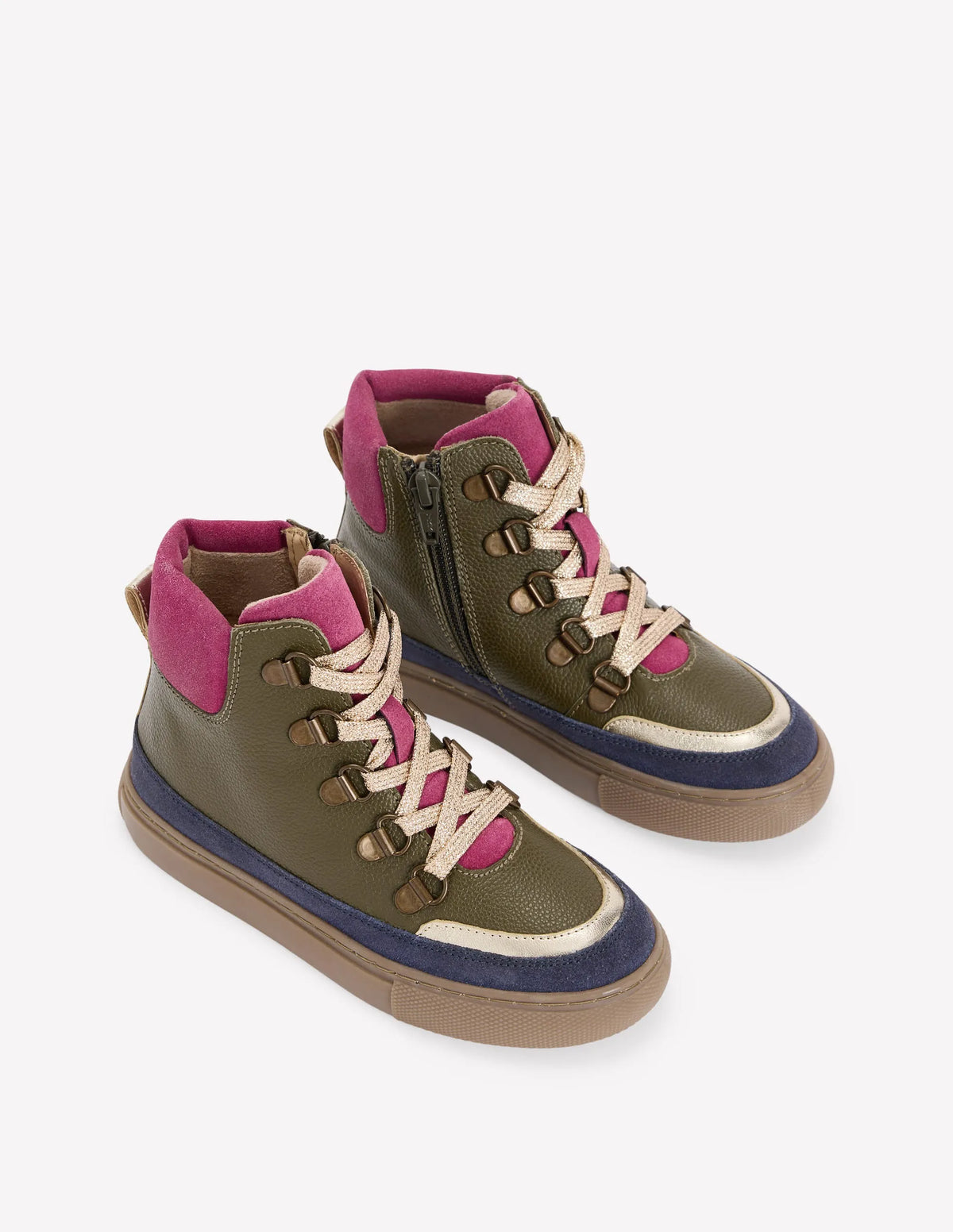 Lace Up Boots-Brunswick Green