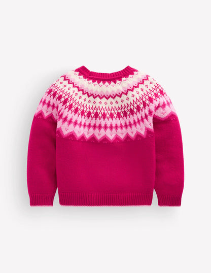 Eleanor Fair Isle Sweater-Sweet Cherry