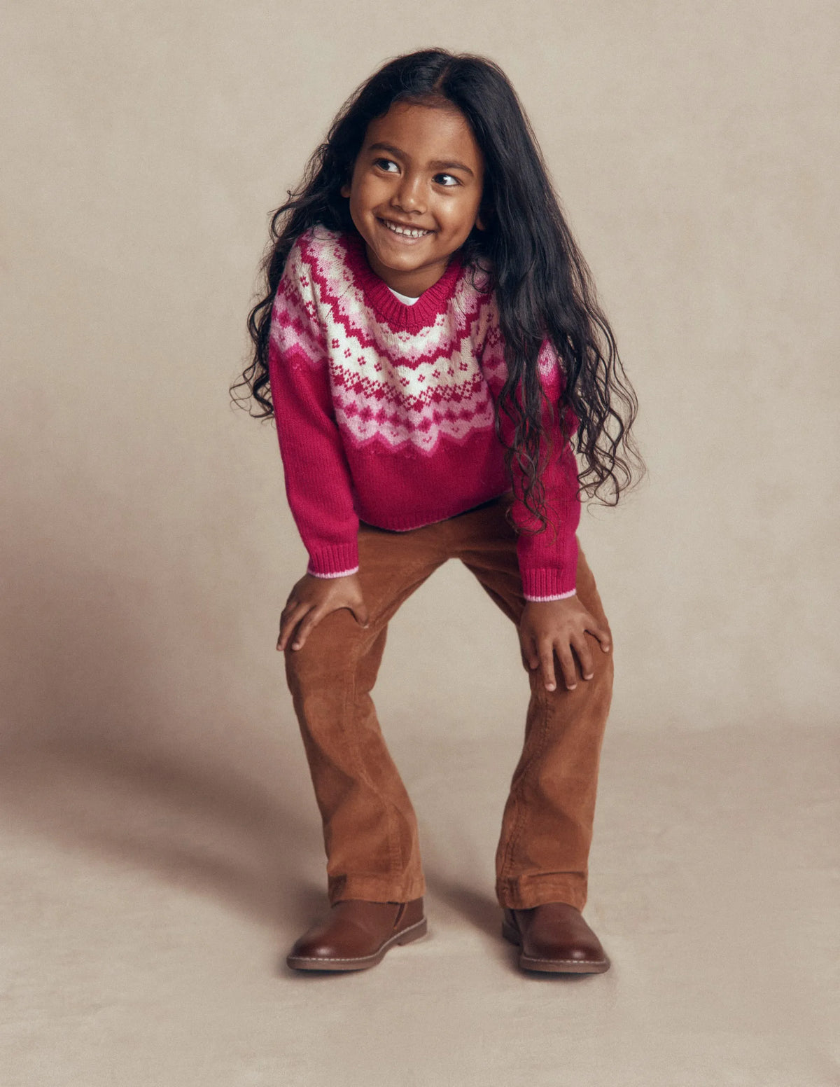 Eleanor Fair Isle Sweater-Sweet Cherry