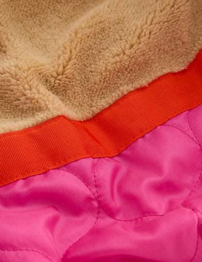 Fun Padded Coat-Multi Argyle