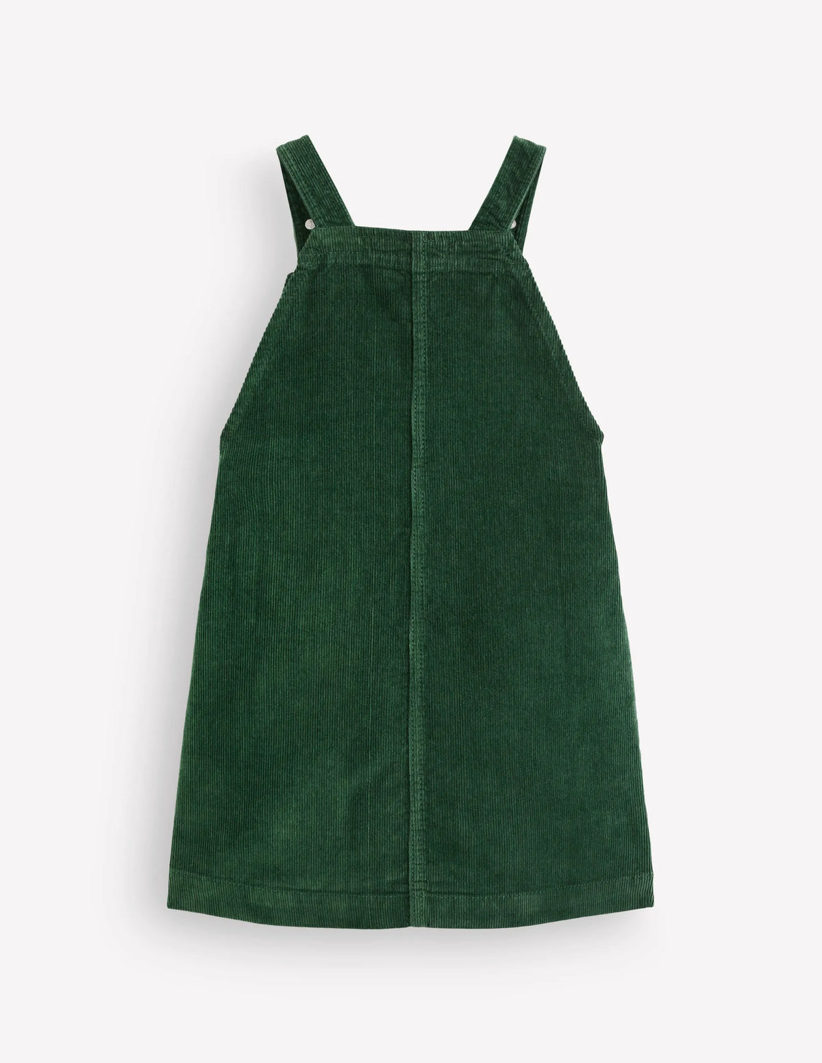 Adeline A-line Overalls Dress-Green Floral Corduroy