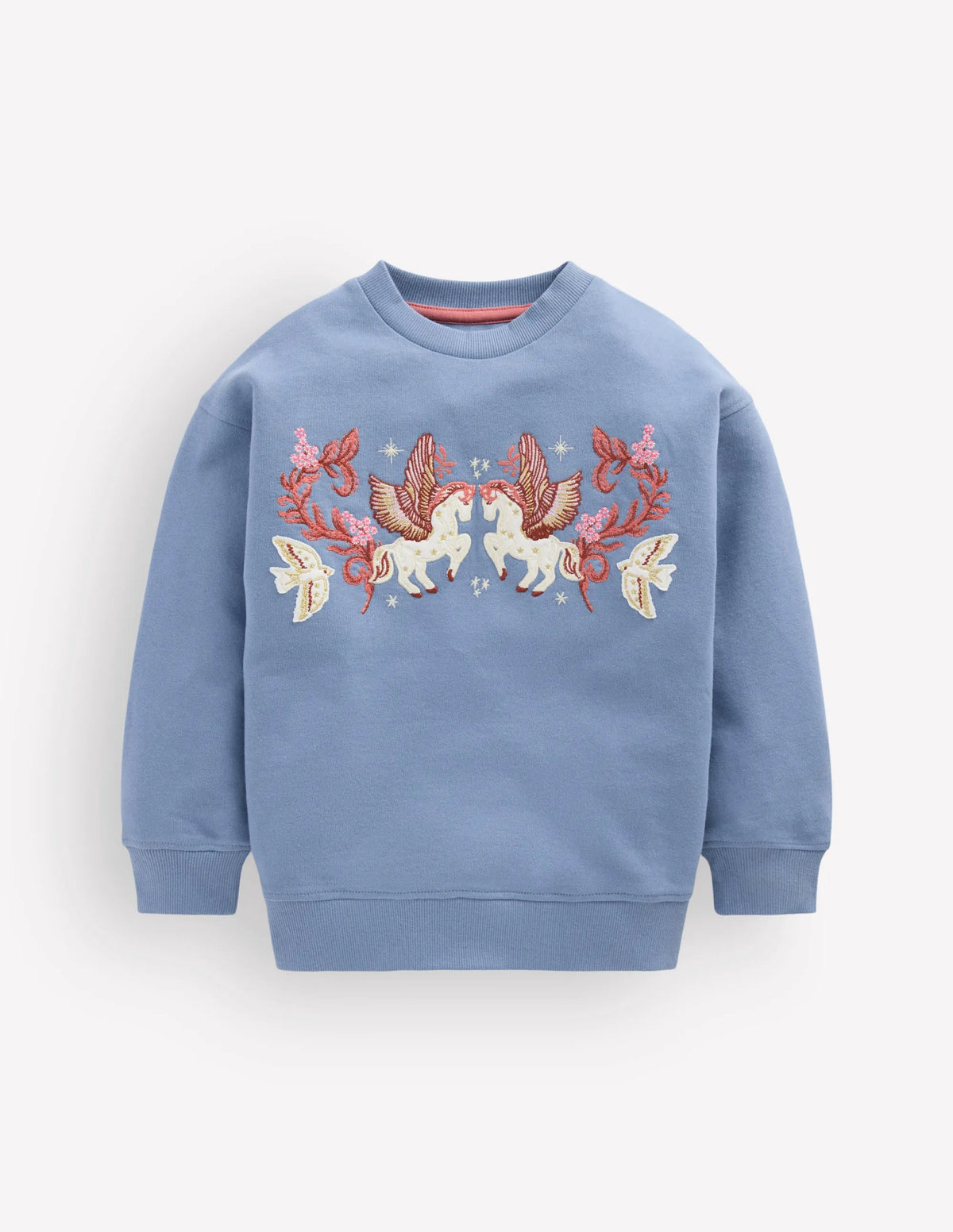 Bobbie Appliqué Sweatshirt-Blue Pegasus
