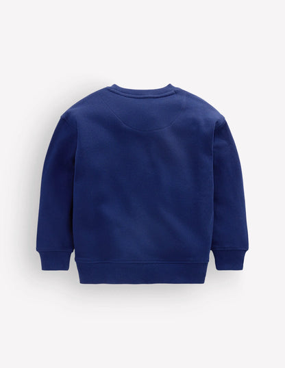 Bobbie Appliqué Sweatshirt-Navy Bird Placement