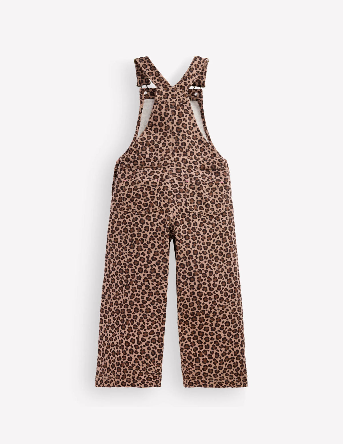 Wide Leg Overalls-Brown Leopard
