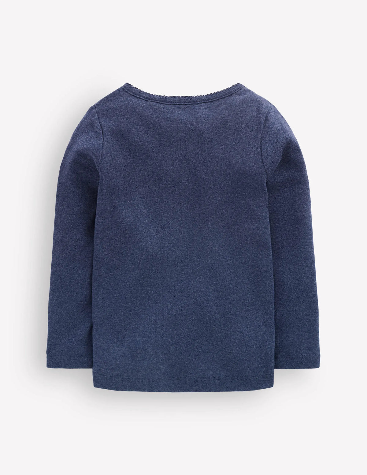Long Sleeve Henley Top-College Navy