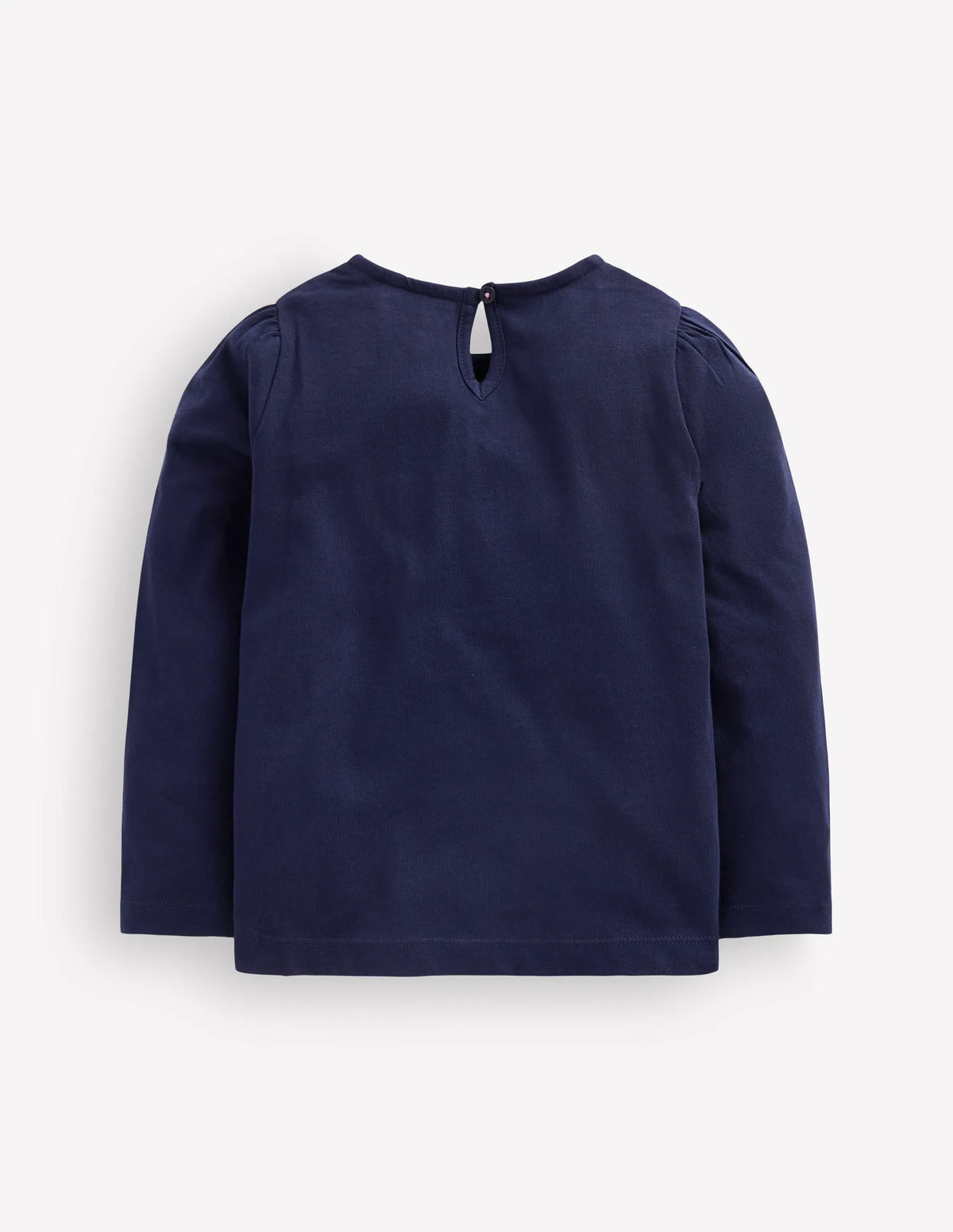 Rib Bow Trim Top-College Navy