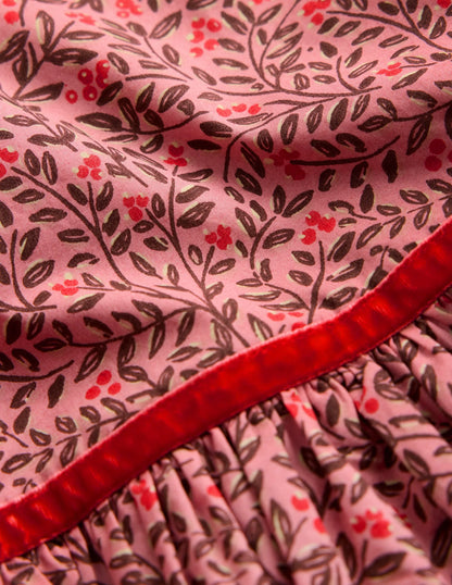 Posie Twirly Woven Dress-Pink Floral