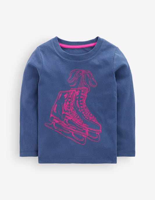 Neon Superstitch T-Shirt-Ice Skates
