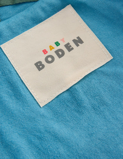 Hooded Borg Jacket-Brown Multi Tractors