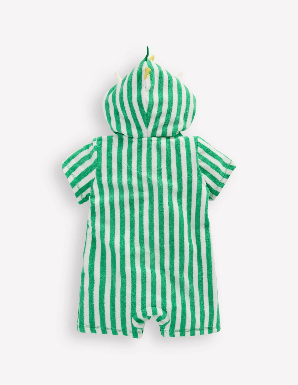 Novelty Towelling Romper-Aloe Green Dino