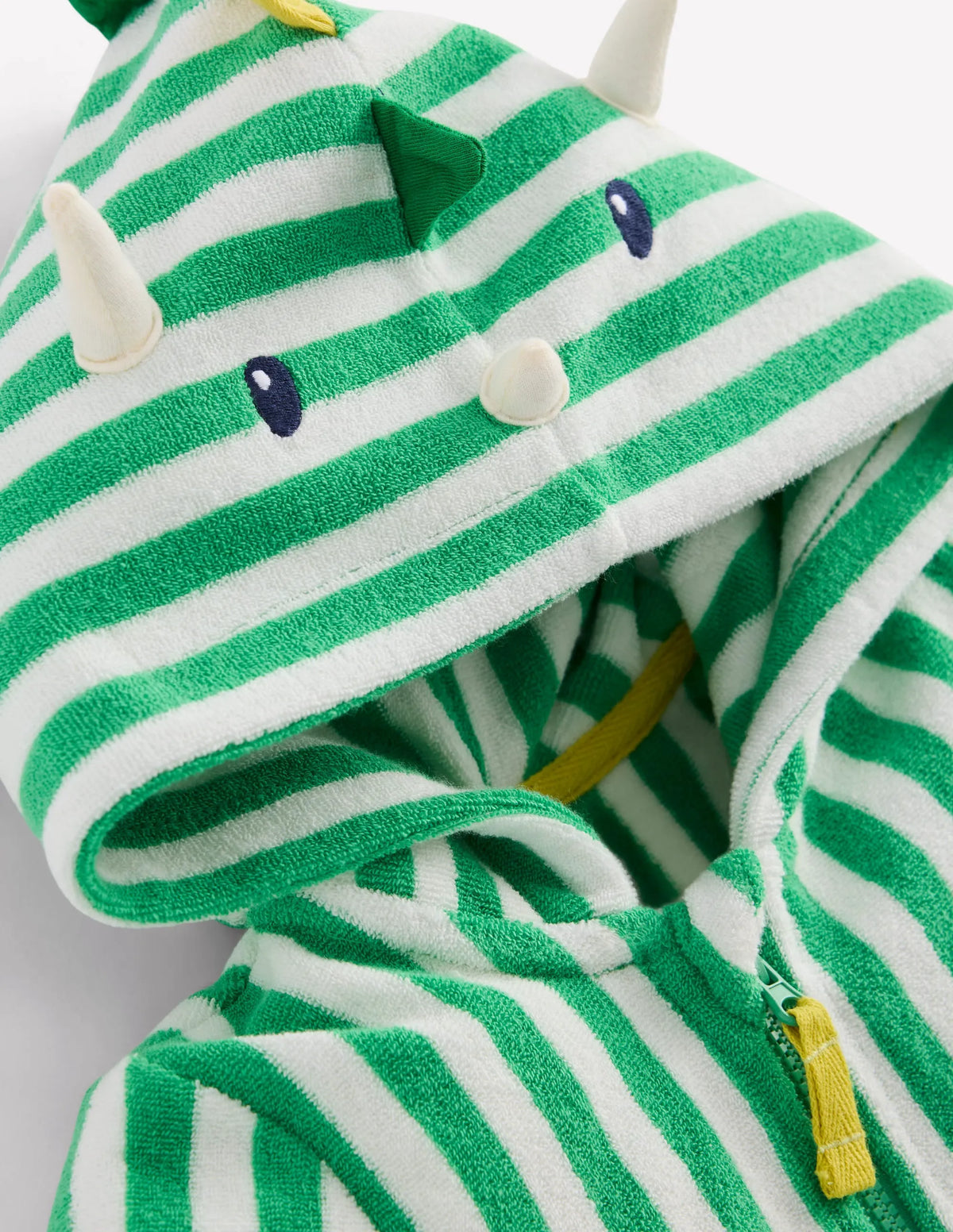 Novelty Towelling Romper-Aloe Green Dino