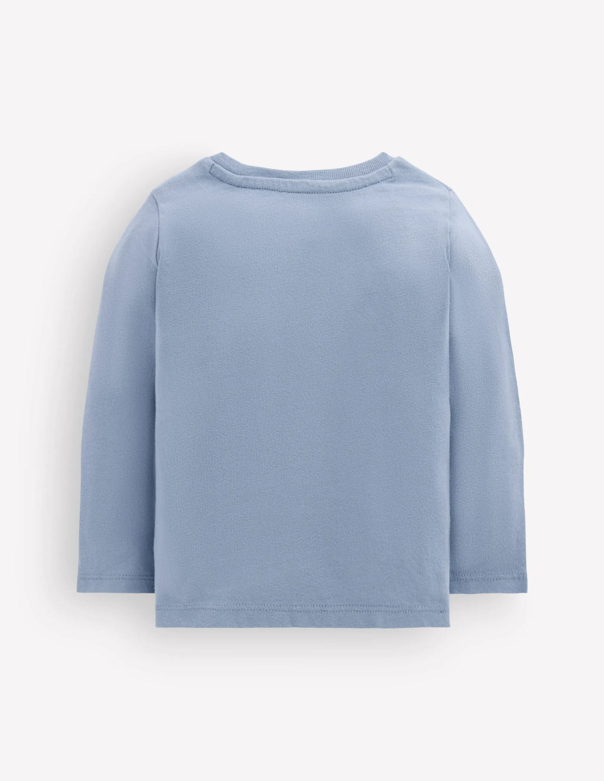 Long Sleeve Appliqué T-Shirt-French Blue Duck