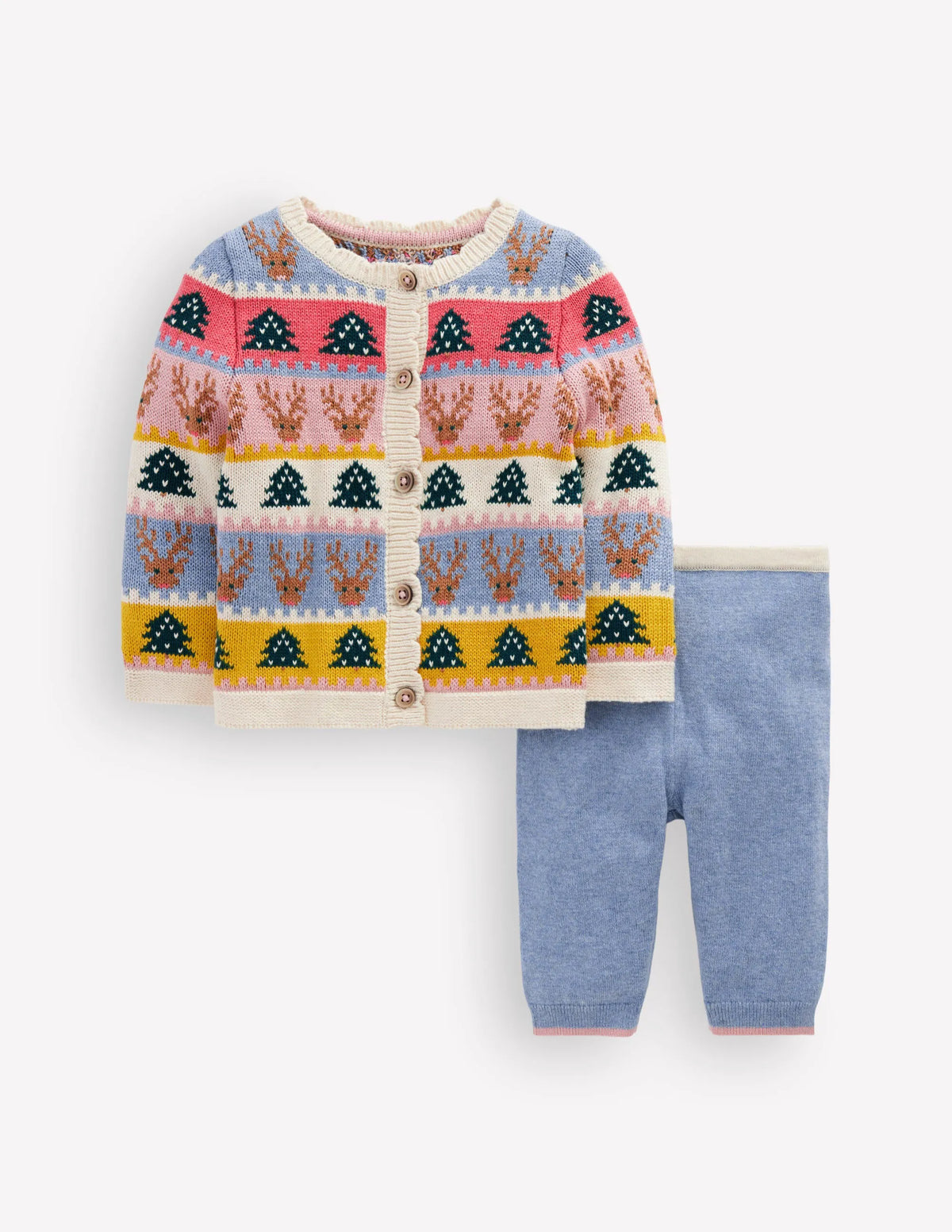 Fair Isle Knitted Play Set-Multi Festive