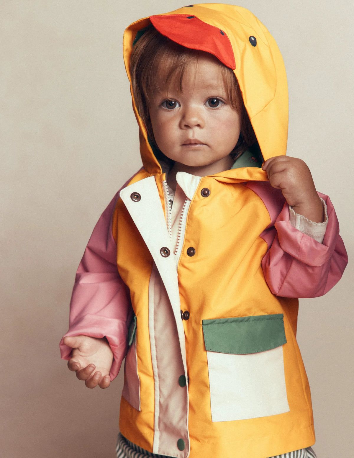 3-in-1 Shower Resistant Coat-Colourblock Duck