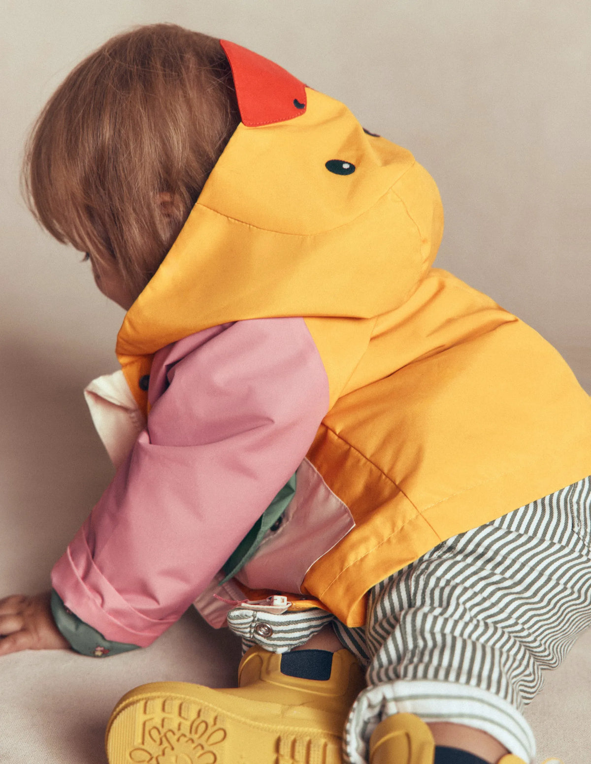 3-in-1 Shower Resistant Coat-Colourblock Duck