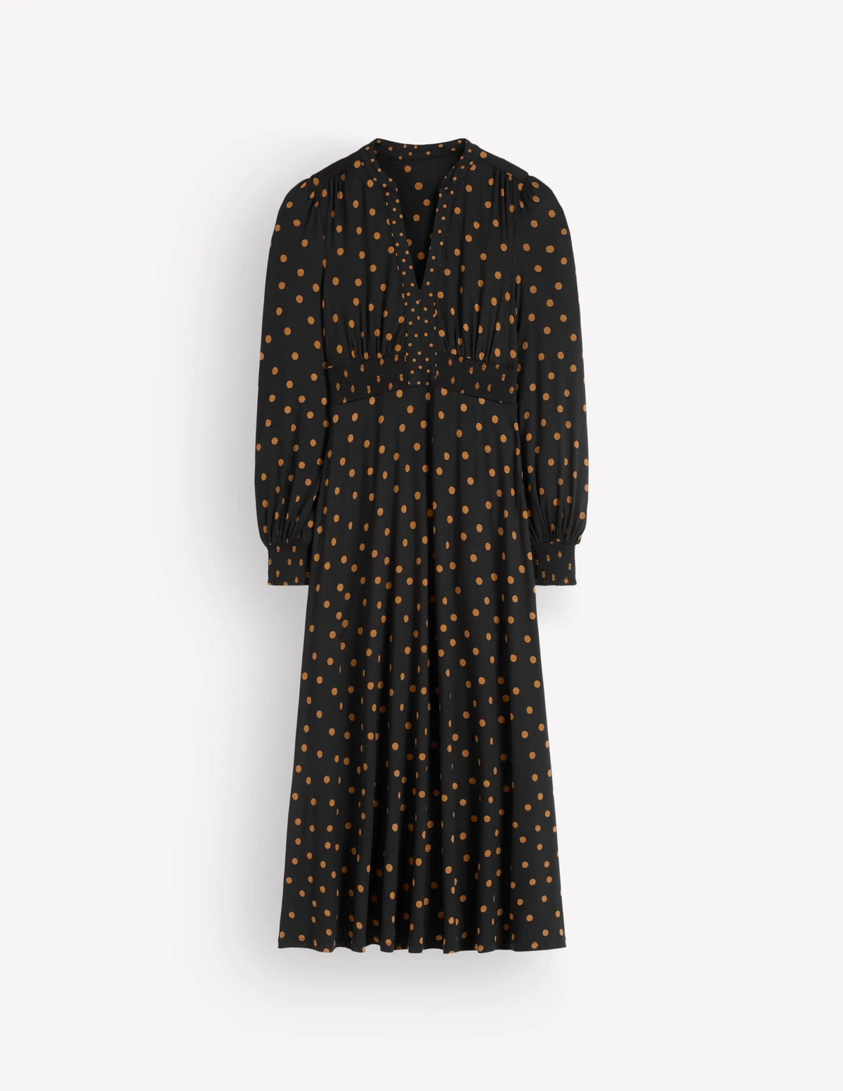 Georgia Jersey Midi Dress-Black, Boden Spot