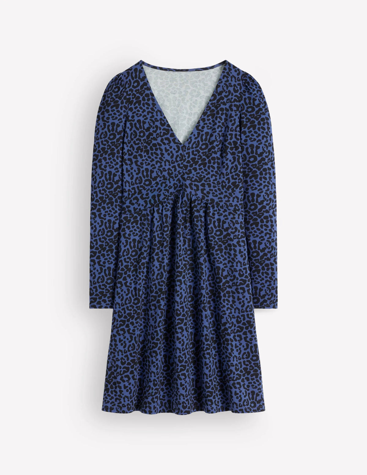 Briony Jersey Short Dress-Zodiac Purple, Leopard Fields