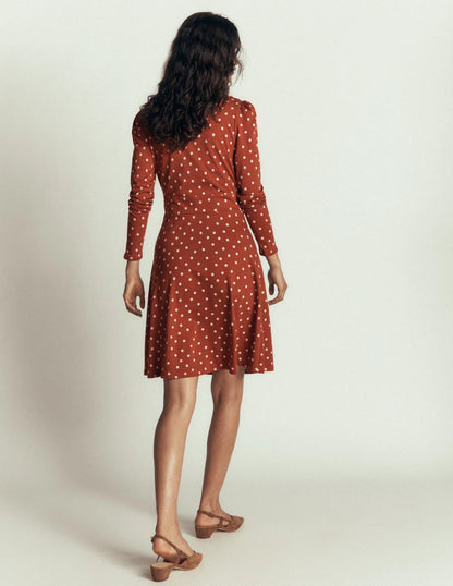 Briony Jersey Short Dress-Arabian Spice, Boden Spot