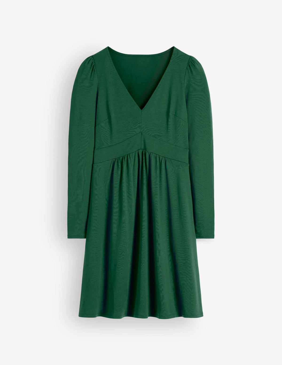 Briony Jersey Short Dress-Hunter Green