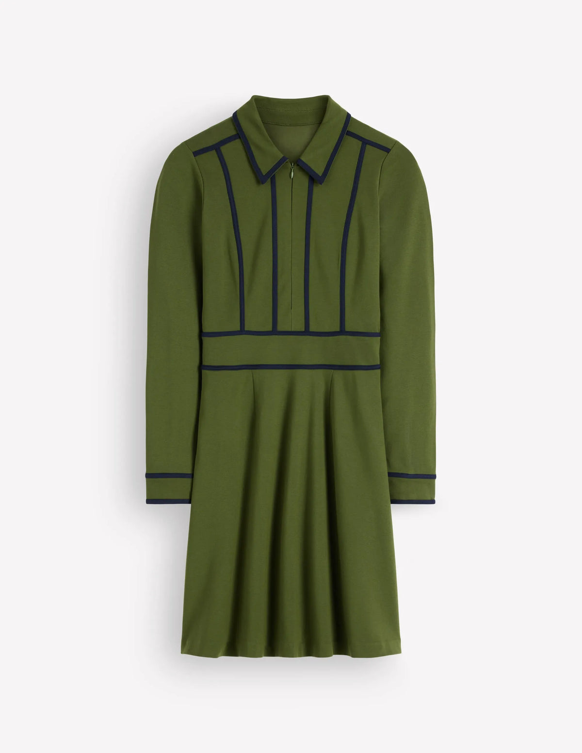 Ula Ponte Short Dress-Brunswick Green, Navy