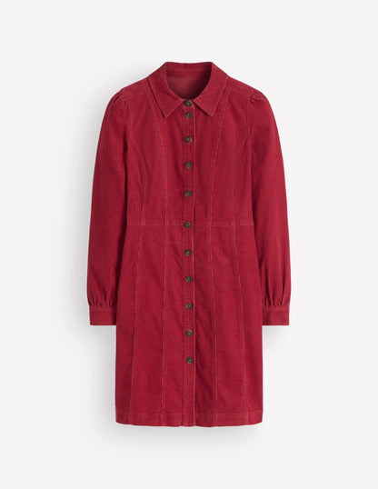 Rhoda Cord Short Dress-Red Earth