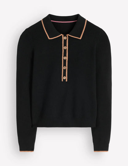 Liz Henley Sweater-Black
