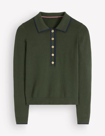 Liz Henley Sweater-Forest Glade