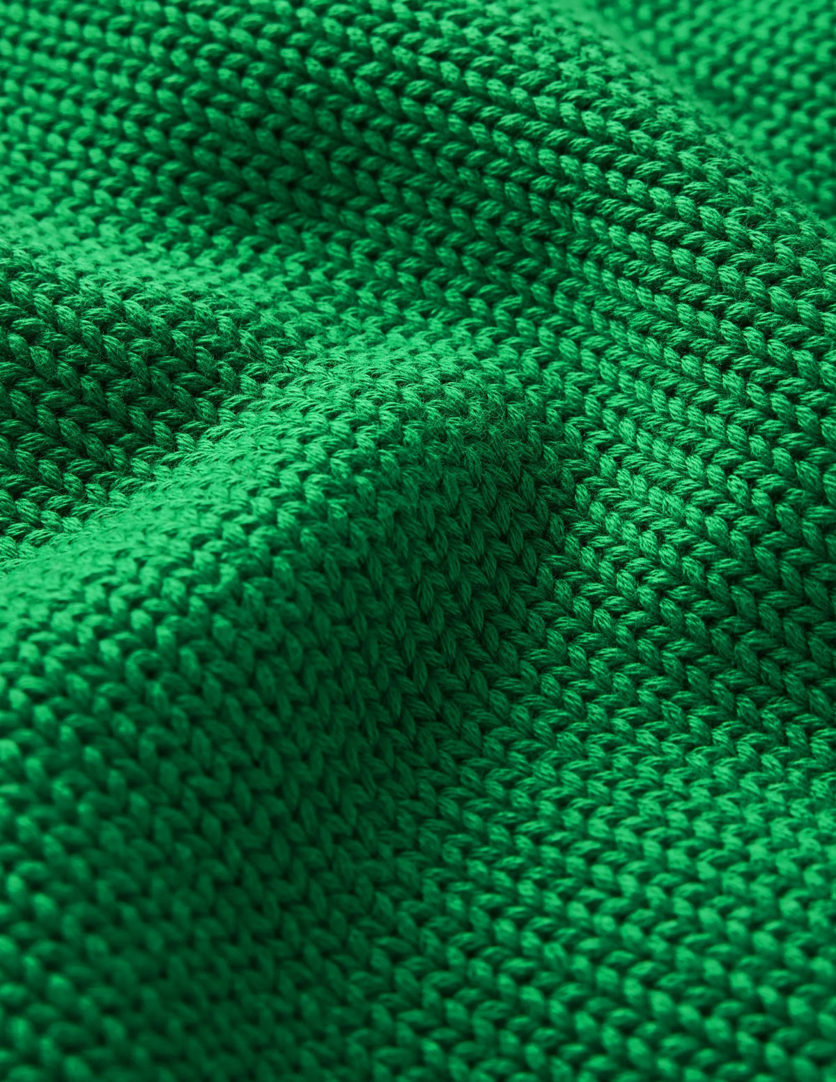 Lucy Cotton V-neck Sweater-Highland Green