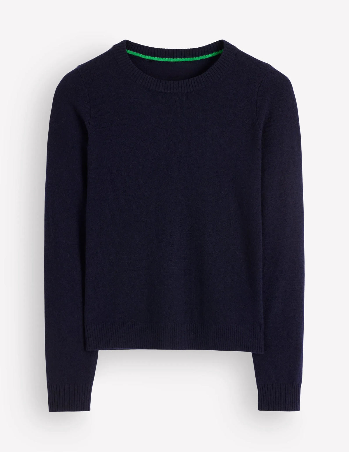 Elsie Cashmere Crew Sweater-Navy