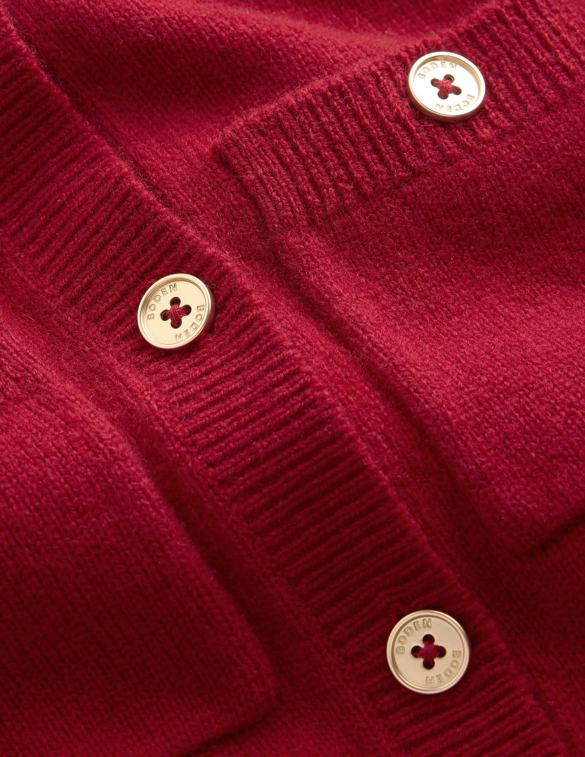 Marianne Merino Wool Cardigan-Crimson Red