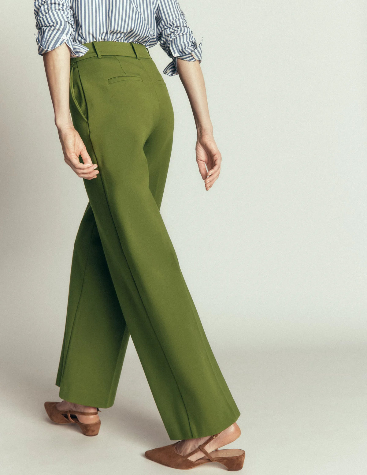 Belgravia Ponte Pants-Forest Green