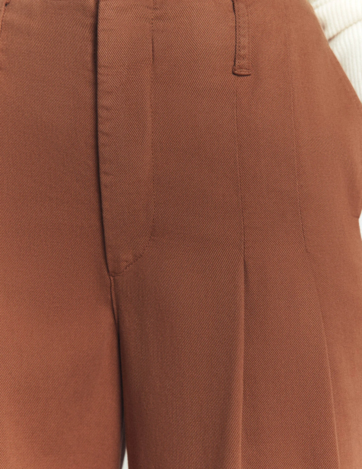 Mayfair Pleat Detail Pants-Burnt Orange