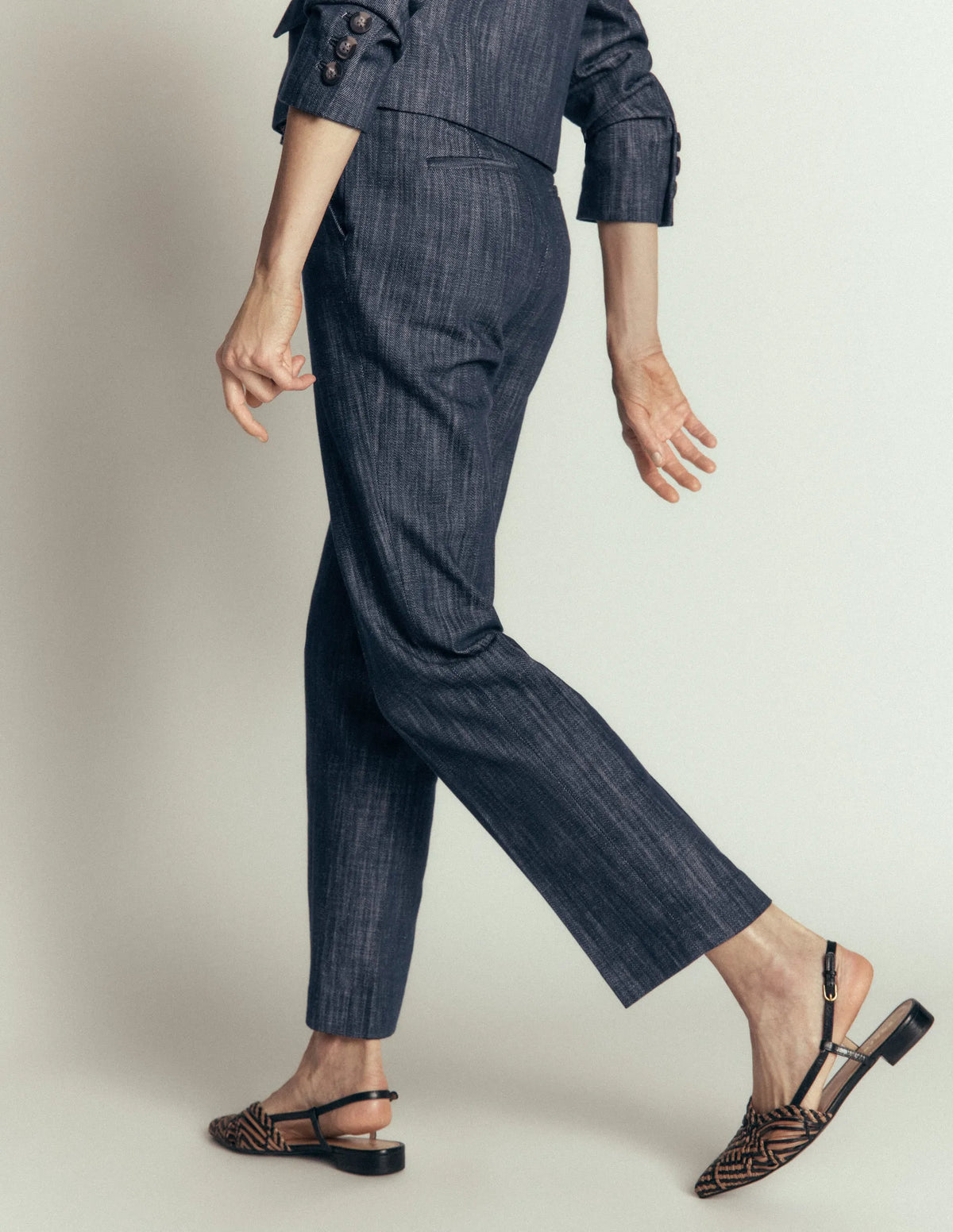 Canonbury Twill 7/8 Pants-Indigo
