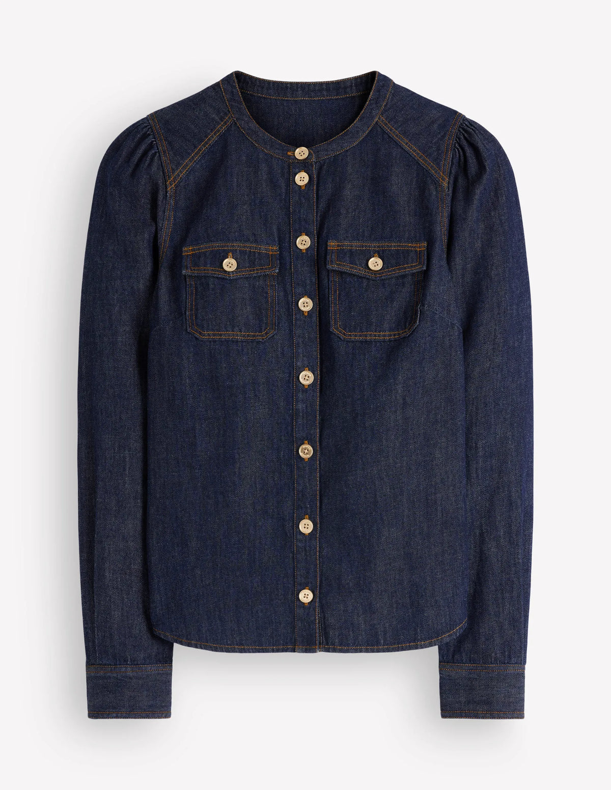 Thea Denim Shirt-Dark Indigo