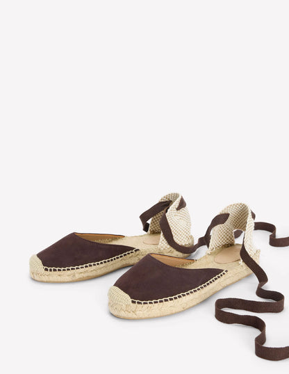 Cassie Flat Espadrilles-Bitter Chocolate