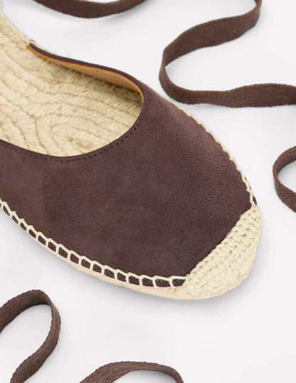 Cassie Flat Espadrilles-Bitter Chocolate