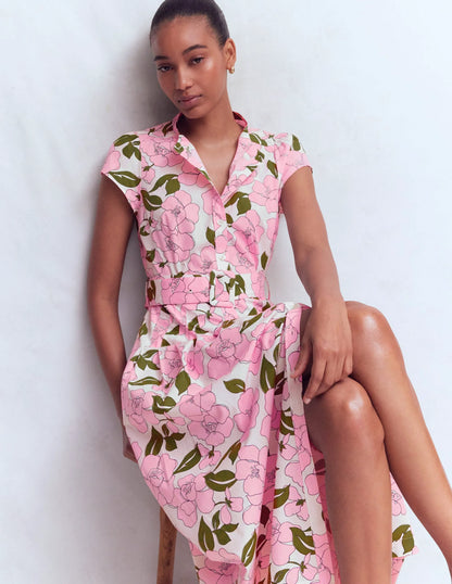 Arabella Cotton Maxi Dress-Pink Radiant Bloom