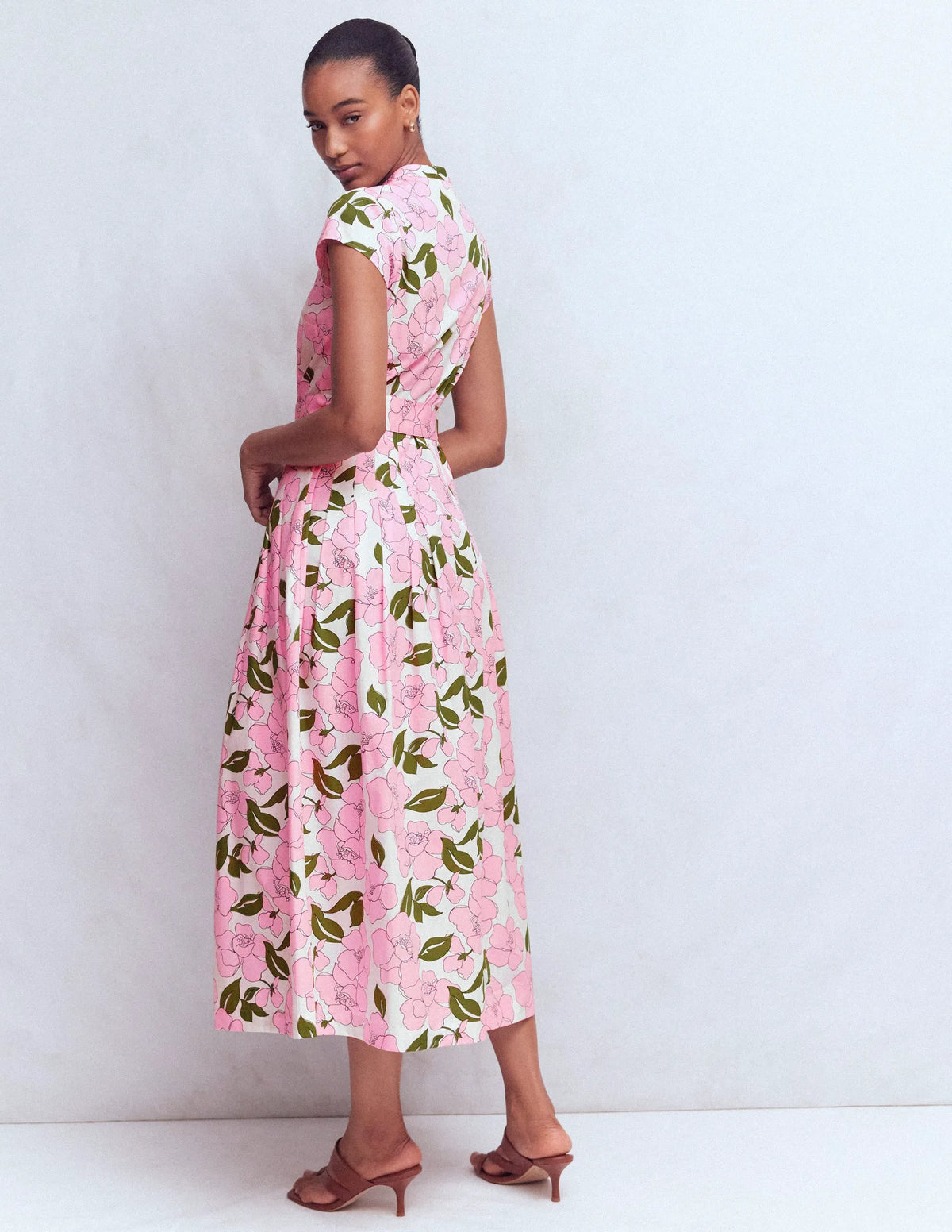 Arabella Cotton Maxi Dress-Pink Radiant Bloom