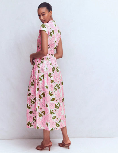 Arabella Cotton Maxi Dress-Pink Radiant Bloom