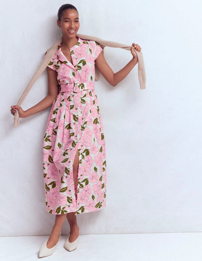 Arabella Cotton Maxi Dress-Pink Radiant Bloom