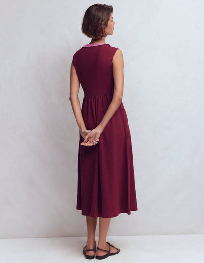 May Jersey Midi Dress-Deep Wisteria