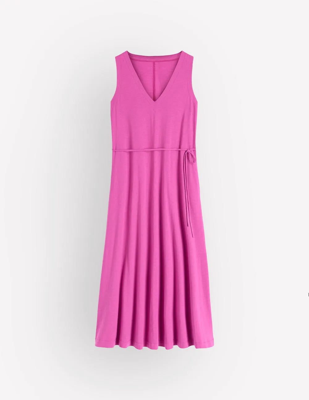 Mia V-neck Jersey Midi Dress-Passion Flower