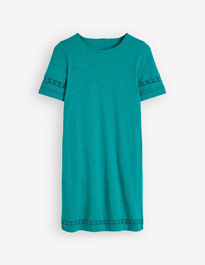 Hattie Jersey T-shirt Dress-Glaze Blue