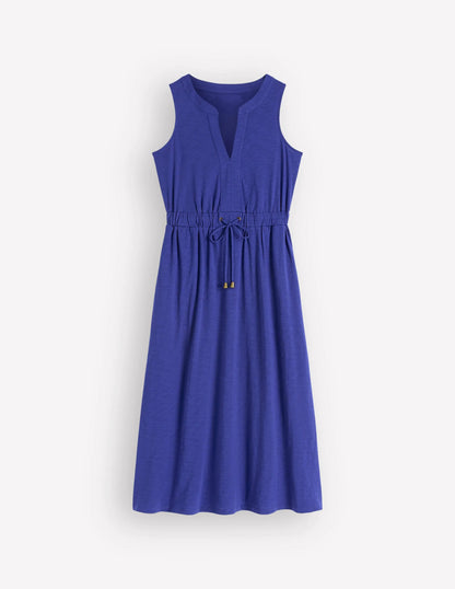 Delphine Midi Sleeveless Dress-Sapphire Blue