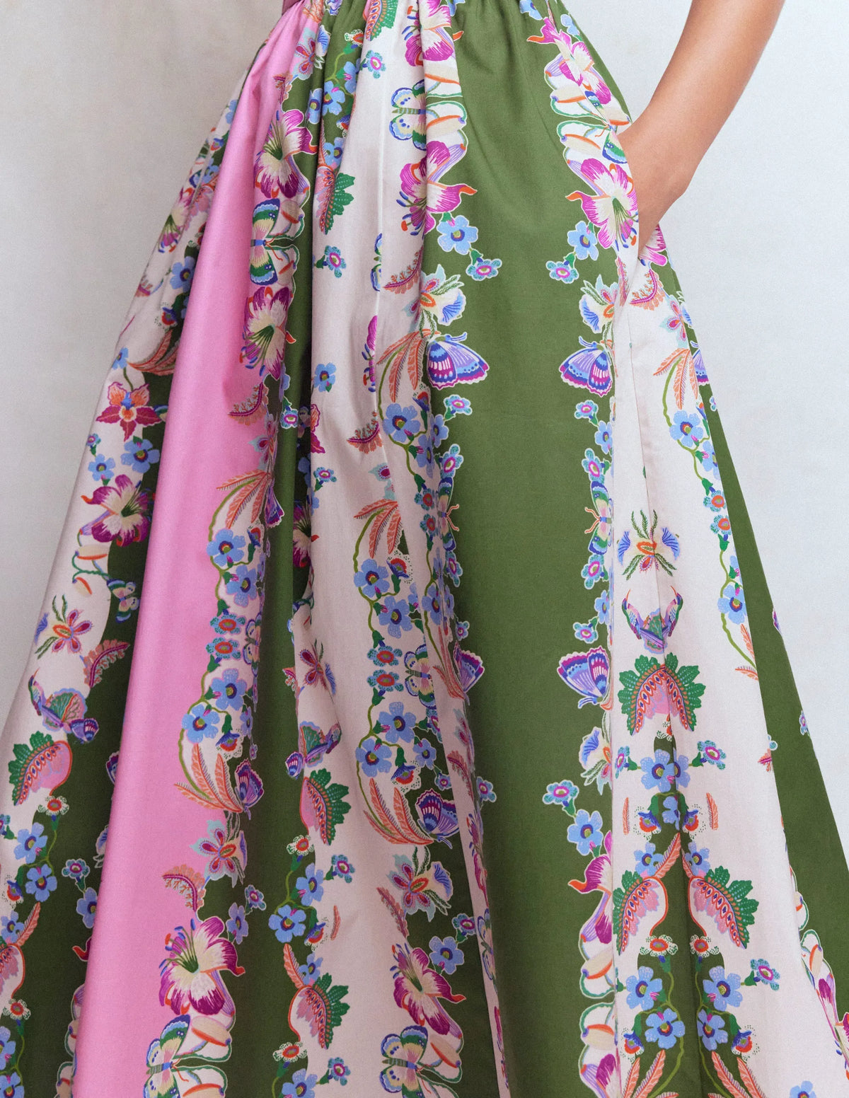 Fit and Flare Midi Dress-Orchid Canopy Stripe